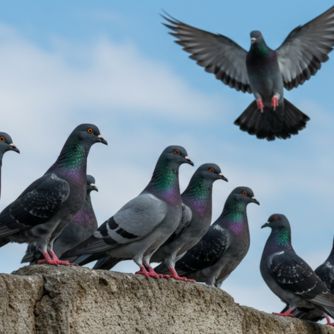 palomas para espanta aves